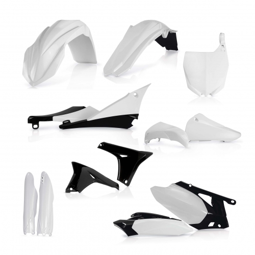 KIT PLÁSTICOS COMPLETO ACERBIS YAMAHA YZ-F 450 2010 - 2013 BRANCO E PRETO